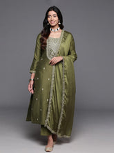 Printed Cotton Blend Kurta With Pants & Dupatta